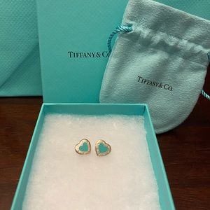 Return to Tiffany Love Tiffany Blue Heart Earrings